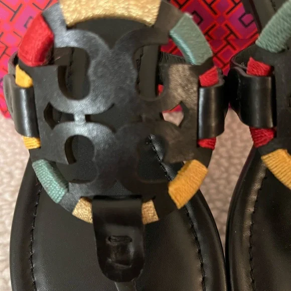 Tory Burch Miller Embroidered Sandals - Picture 9 of 11